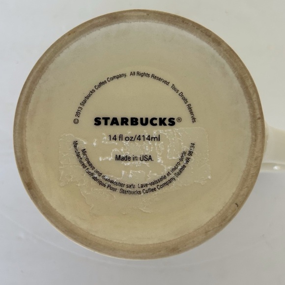 STARBUCKS WHITE CERAMIC SIREN MUG - Picture 8 of 8
